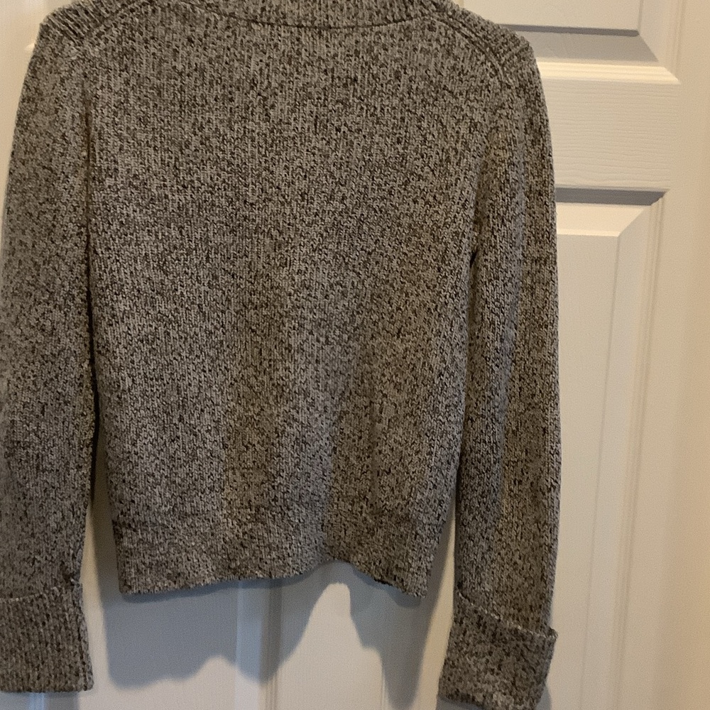 Theory Heathered Gray Crew Neck Sweater,‎ wool blend - Picture 7 of 11